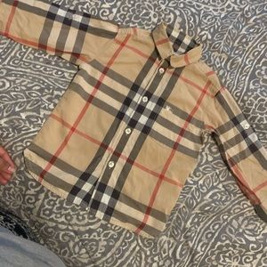 baby boy burberry shirt